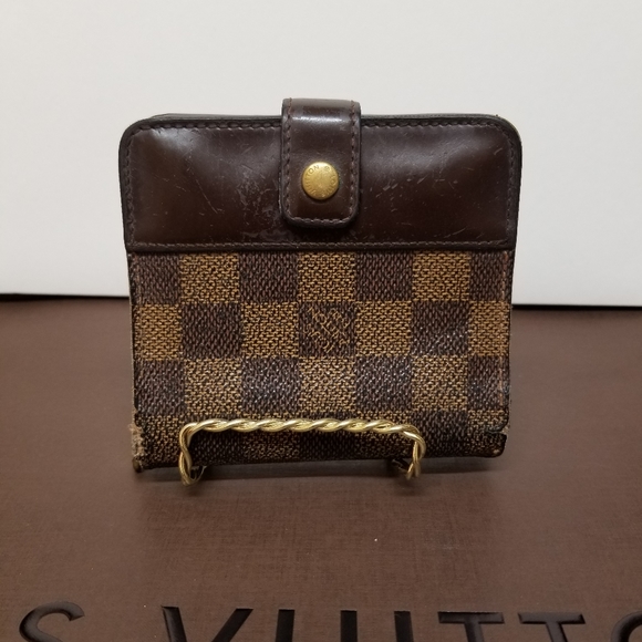 Louis Vuitton Handbags - LOUIS VUITTON Damier ebene zipper compact wall #11